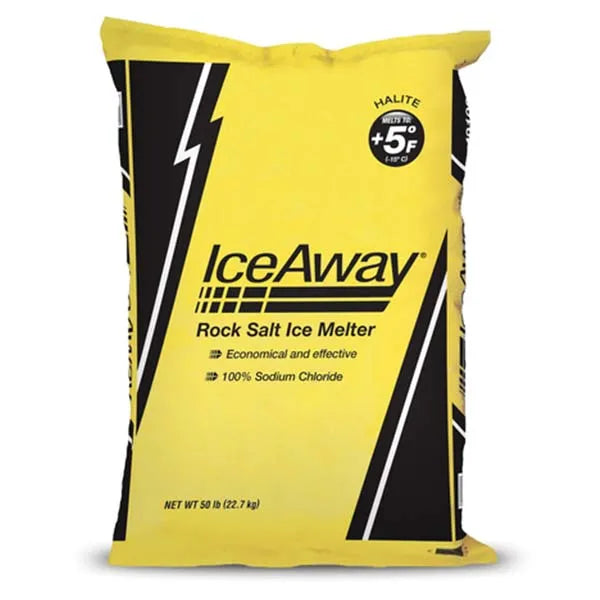 Ice Away Rock Salt 50lb Bag