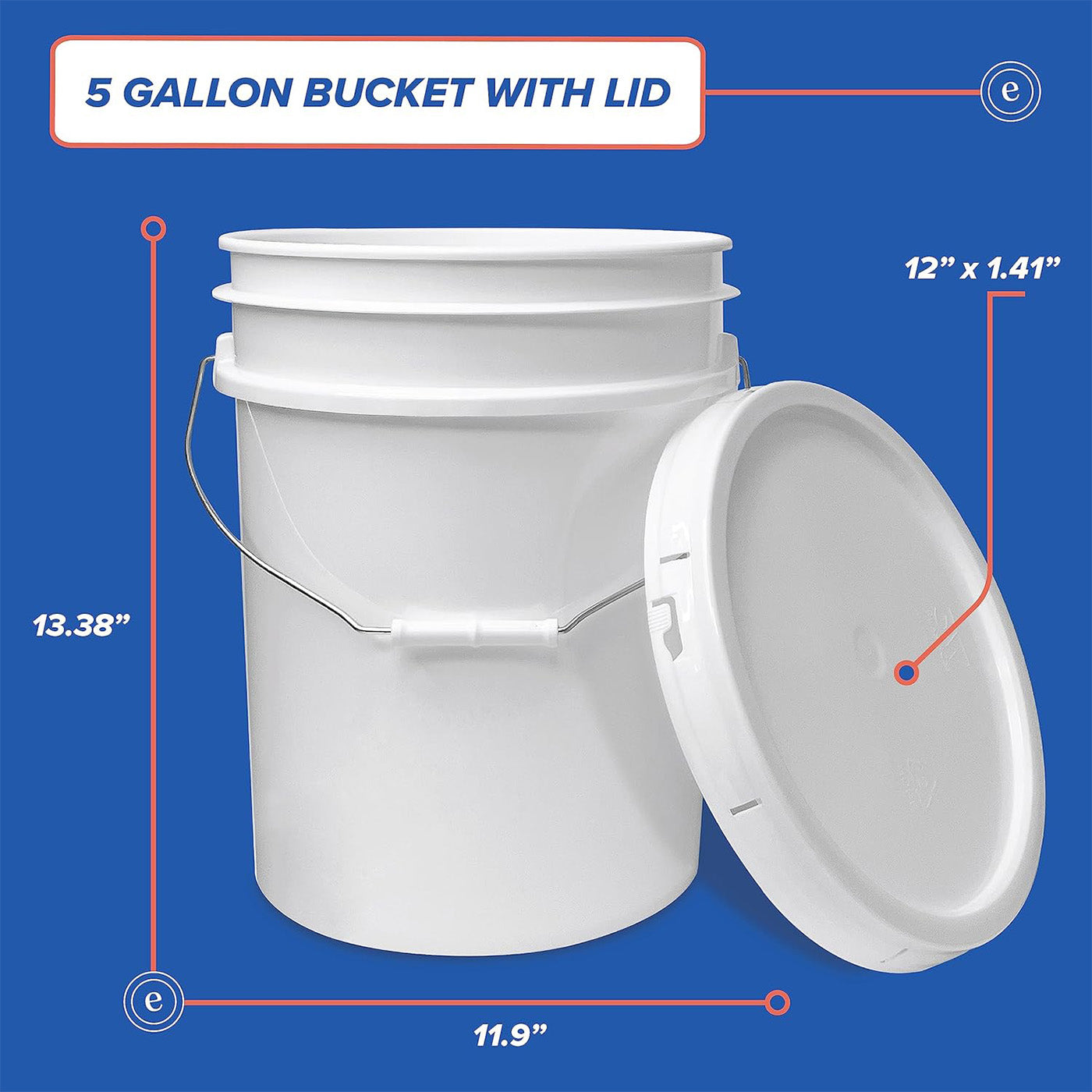 AMP 5 Gallon Bucket w/ Lid