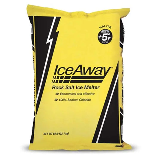 Ice Away Rock Salt 50lb Bag